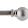 Silver Holgate Ball Curtain Rod, (28" - 48") -DHP Sales Store 810133973