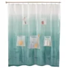 Clear PEVA Shower Curtain Liner With Mesh Pockets -DHP Sales Store 810351713 2