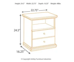 Maribel Black Nightstand -DHP Sales Store 810363205 5