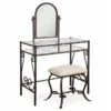 Heather Metal Adjustable Mirror Vanity Set With Stool -DHP Sales Store 810389409 1