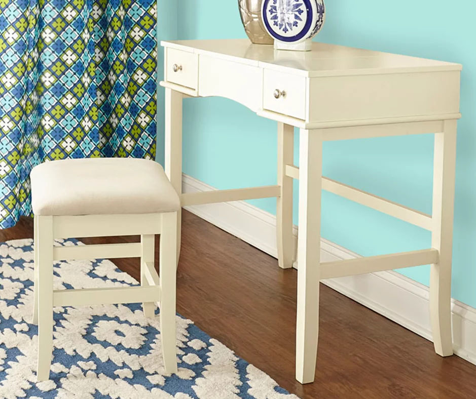 Caroline Cream Mirror Vanity Set With Stool 5 Caroline Cream Mirror Vanity Set With Stool - Image 3