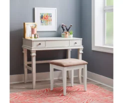 Martha Mirror Vanity Set With Stool 29 Martha Mirror Vanity Set With Stool -DHP Sales Store 810389524 B0 2