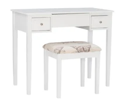 Butterfly Mirror Vanity Set With Stool 24 Butterfly Mirror Vanity Set With Stool -DHP Sales Store 810389543 A0 1