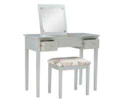 Butterfly Mirror Vanity Set With Stool 40 Butterfly Mirror Vanity Set With Stool -DHP Sales Store 810389544 A0 3