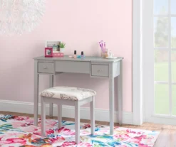 Butterfly Mirror Vanity Set With Stool 37 Butterfly Mirror Vanity Set With Stool -DHP Sales Store 810389544 B0 1