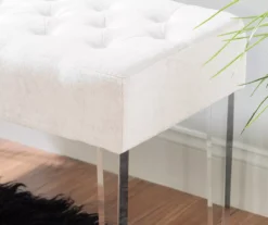 Marie Platinum Padded Glam Acrylic Bench -DHP Sales Store 810389624 B8