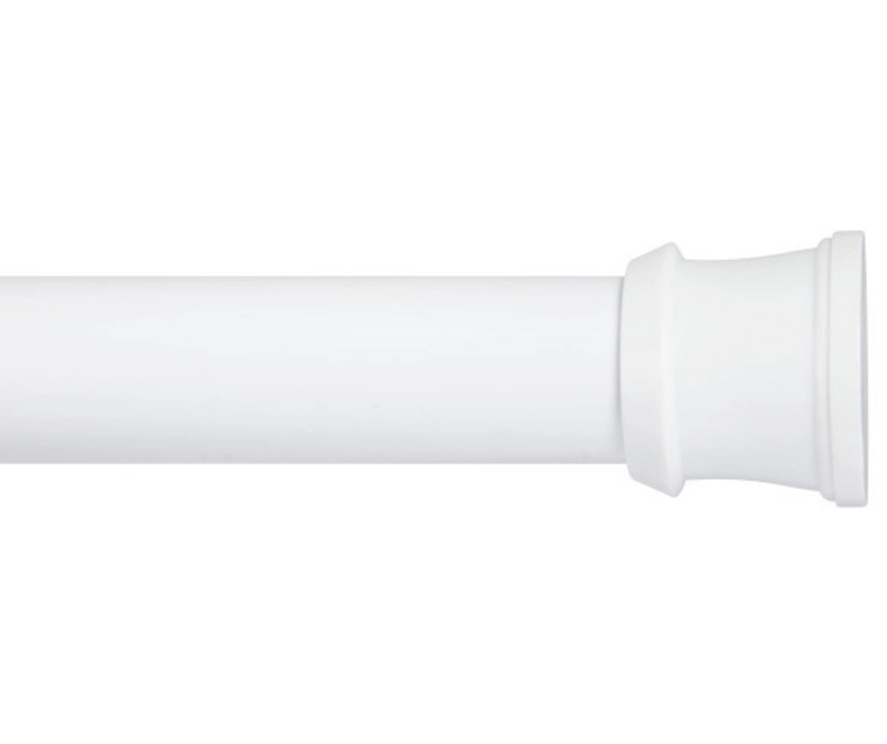 White Tension Shower Rod, (42" - 72") 3 White Tension Shower Rod, (42" - 72")