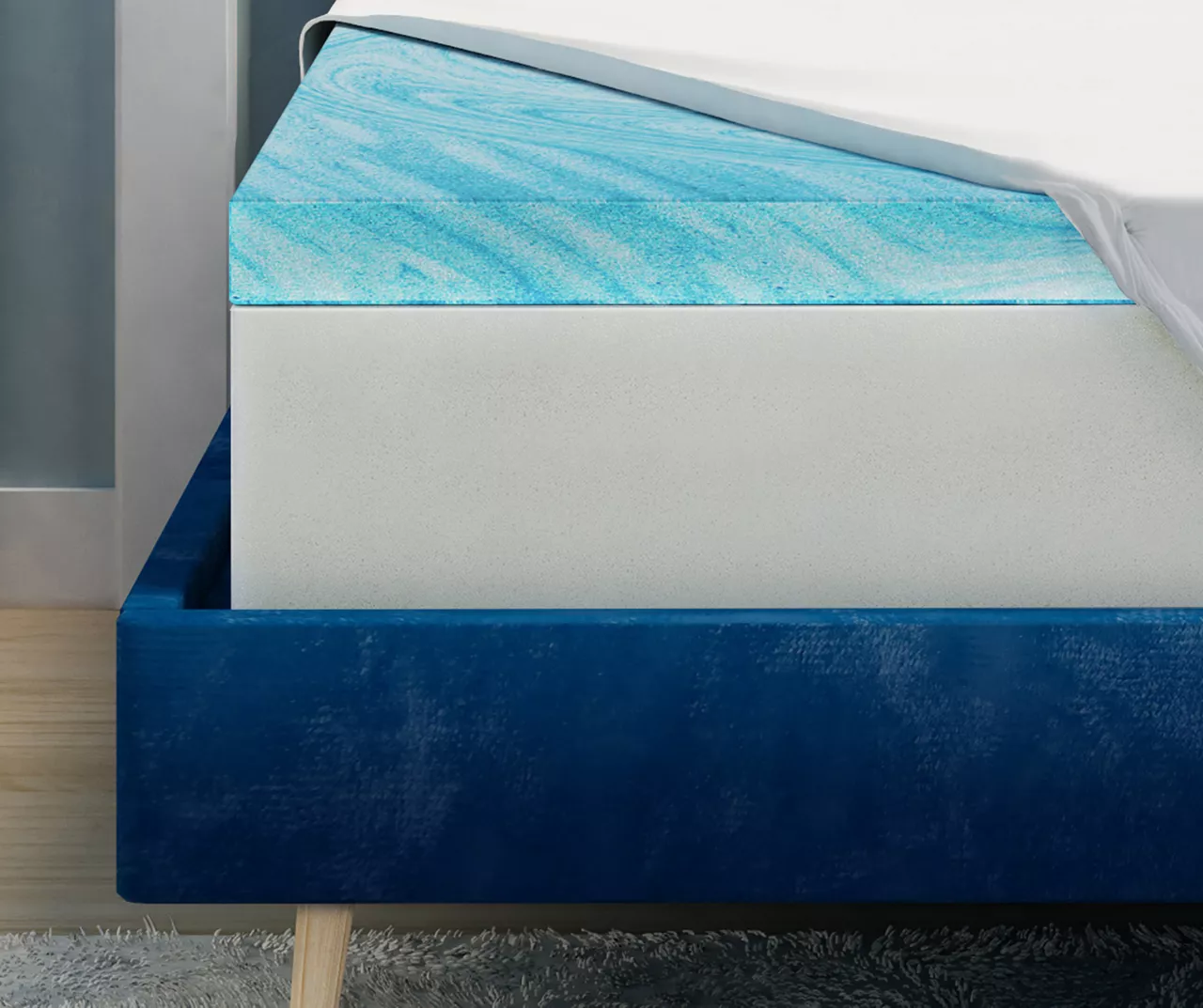 Serta Perfect Sleeper Duocool 3" Cooling Gel Memory Foam Mattress Toppers 22 Serta Perfect Sleeper Duocool 3" Cooling Gel Memory Foam Mattress Toppers - Image 20