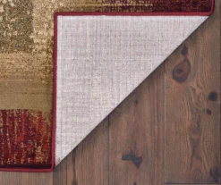 Gilson Red & Tan Area Rug, (5'3" X 7'6") -DHP Sales Store 810413013 1