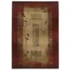 Gilson Red & Tan Area Rug, (5'3" X 7'6") -DHP Sales Store 810413013