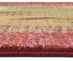 Gilson Red & Tan Area Rug, (5'3" X 7'6") -DHP Sales Store 810413013 5