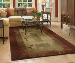 Gilson Red & Tan Area Rug, (5'3" X 7'6") -DHP Sales Store 810413013 6