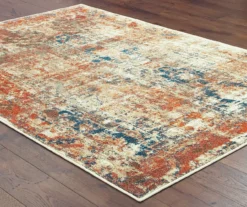 Myia Orange & Blue Abstract Area Rug, (5'3" X 7'6") -DHP Sales Store 810413035 3 1