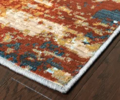 Peyton Gold & Red Abstract Area Rug, (5'3" X 7'6") -DHP Sales Store 810413040 2
