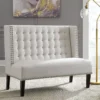 Beauland Ivory Wingback Accent Bench -DHP Sales Store 810431408