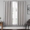 Anya Linen Blackout Rod Pocket Curtain Panel Pair, (63") 1 Anya Linen Blackout Rod Pocket Curtain Panel Pair, (63") -DHP Sales Store 810442243