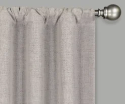 Anya Linen Blackout Rod Pocket Curtain Panel Pair, (84") -DHP Sales Store 810442244 2