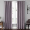 Anya Plum Blackout Rod Pocket Curtain Panel Pair, (84") -DHP Sales Store 810442247