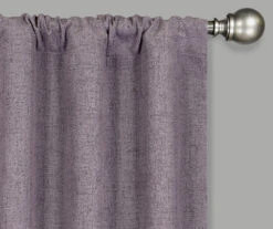 Anya Plum Blackout Rod Pocket Curtain Panel Pair, (84") -DHP Sales Store 810442247 2