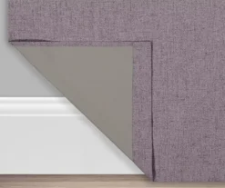 Anya Plum Blackout Rod Pocket Curtain Panel Pair, (84") -DHP Sales Store 810442247 3