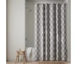 Emma Star Circle EZ Hang Fabric Shower Curtain 11 Emma Star Circle EZ Hang Fabric Shower Curtain -DHP Sales Store 810459103 A0 2