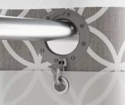 Emma Star Circle EZ Hang Fabric Shower Curtain 12 Emma Star Circle EZ Hang Fabric Shower Curtain -DHP Sales Store 810459103 A8 3