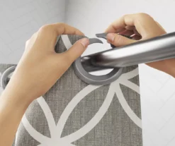 Emma Star Circle EZ Hang Fabric Shower Curtain 13 Emma Star Circle EZ Hang Fabric Shower Curtain -DHP Sales Store 810459103 A8 4