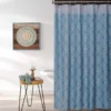 Aqua Geo Shower Curtain -DHP Sales Store 810460543 1