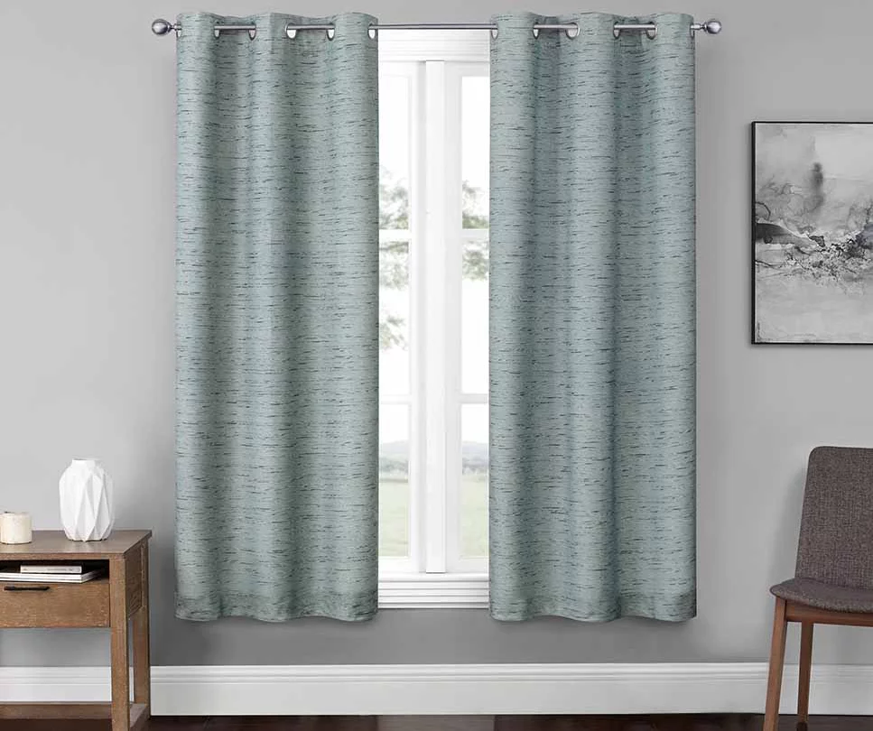 Spa Blackout Grommet Curtain Panel Pair, (63") 4 Spa Blackout Grommet Curtain Panel Pair, (63") - Image 2