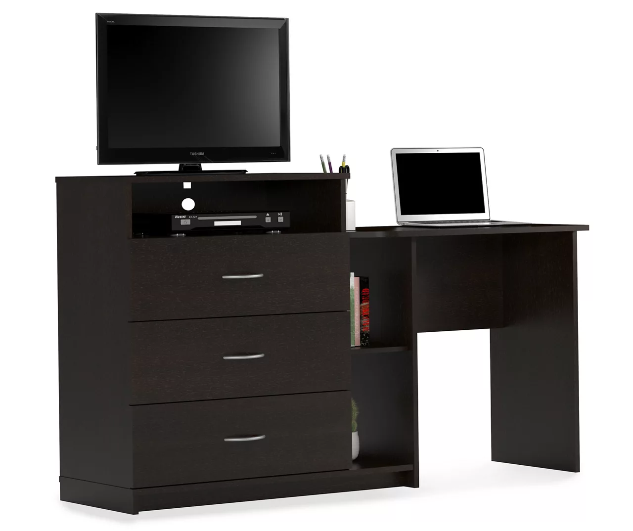 Chevil Espresso Media Dresser & Desk 4 Chevil Espresso Media Dresser & Desk - Image 2