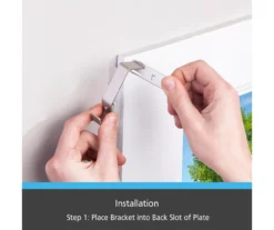 Brushed Nickel Fast Fit No Measure Curtain Rod Brackets, 2-Pack -DHP Sales Store 810466056 4