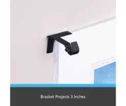 Matte Black Fast Fit No Measure Curtain Rod Brackets, 2-Pack 11 Matte Black Fast Fit No Measure Curtain Rod Brackets, 2-Pack -DHP Sales Store 810466057 3