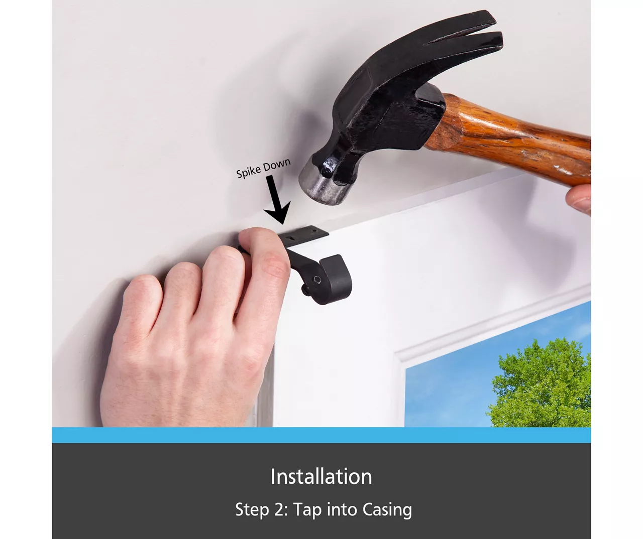 Matte Black Fast Fit No Measure Curtain Rod Brackets, 2-Pack 7 Matte Black Fast Fit No Measure Curtain Rod Brackets, 2-Pack - Image 5