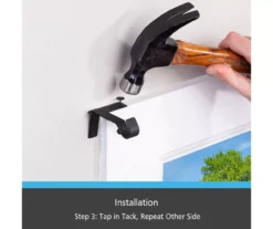 Matte Black Fast Fit No Measure Curtain Rod Brackets, 2-Pack 14 Matte Black Fast Fit No Measure Curtain Rod Brackets, 2-Pack -DHP Sales Store 810466057 6