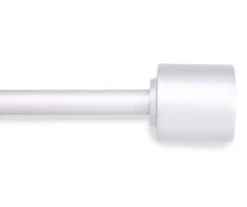 Percy Brushed Nickel Standard Decorative Window Curtain Rod, (36" - 66")