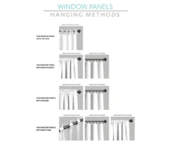 Feather Arrow Geo White & Black Room-Darkening Grommet Curtain Panel Pair, (95") -DHP Sales Store 810468107 6