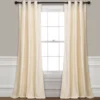Prima Velvet Ivory Room-Darkening Grommet Curtain Panel Pair, (84") -DHP Sales Store 810468154 1