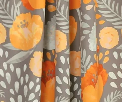 Poppy Garden Room-Darkening Back Tab Curtain Panel Pair -DHP Sales Store 810468158 2 1