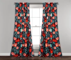 Poppy Garden Room-Darkening Back Tab Curtain Panel Pair -DHP Sales Store 810468160 7