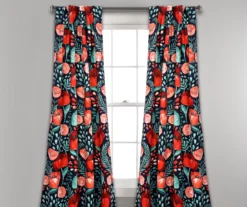 Poppy Garden Room-Darkening Back Tab Curtain Panel Pair -DHP Sales Store 810468161