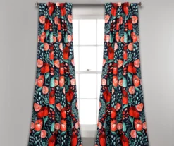 Poppy Garden Room-Darkening Back Tab Curtain Panel Pair -DHP Sales Store 810468162