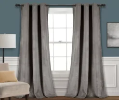 Prima Velvet Room-Darkening Grommet Curtain Panel Pair -DHP Sales Store 810468166