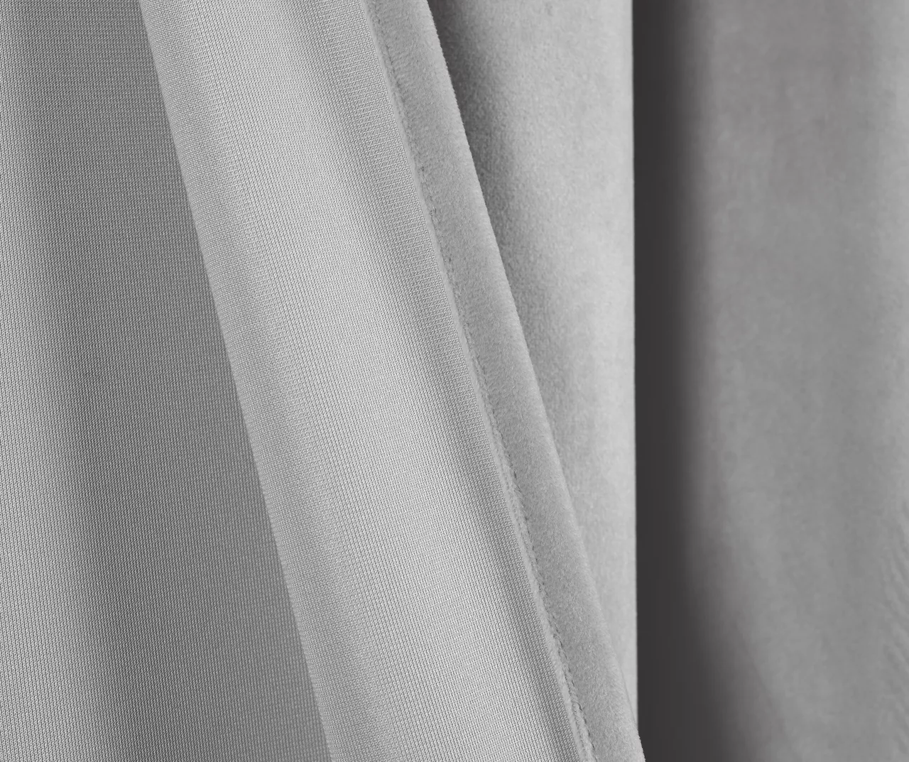 Prima Velvet Light Gray Room-Darkening Grommet Curtain Panel Pair, (84") 7 Prima Velvet Light Gray Room-Darkening Grommet Curtain Panel Pair, (84") - Image 5