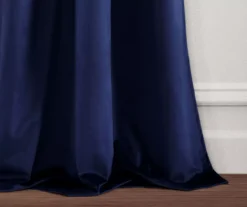 Prima Velvet Navy Room-Darkening Grommet Curtain Panel Pair, (95") -DHP Sales Store 810468170 3