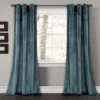 Prima Velvet Slate Blue Room-Darkening Grommet Curtain Panel Pair, (108") -DHP Sales Store 810468172