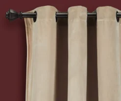 Prima Velvet Wheat Room-Darkening Grommet Curtain Panel Pair, (84") 10 Prima Velvet Wheat Room-Darkening Grommet Curtain Panel Pair, (84") -DHP Sales Store 810468174 1