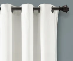 Prima Velvet White Room-Darkening Grommet Curtain Panel Pair, (84") -DHP Sales Store 810468175 1