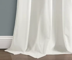 Prima Velvet White Room-Darkening Grommet Curtain Panel Pair, (84") -DHP Sales Store 810468175 2