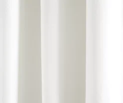 Prima Velvet White Room-Darkening Grommet Curtain Panel Pair, (84") -DHP Sales Store 810468175 3