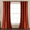 Prima Velvet Rust Room-Darkening Grommet Curtain Panel Pair, (84") -DHP Sales Store 810468179